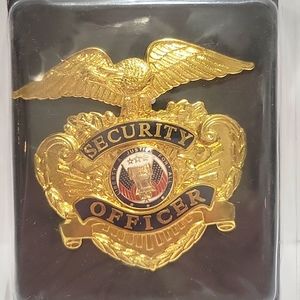 Gold Security Badge